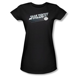 Mork & Mindy - Womens Shazbot Egg T-Shirt In Black