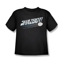 Mork & Mindy - Little Boys Shazbot Egg T-Shirt In Black