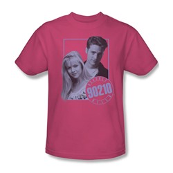 90210 - Mens Brandon & Kelly T-Shirt In Hot Pink