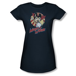 Mighty Mouse - Womens The One The Only T-Shirt In Navy