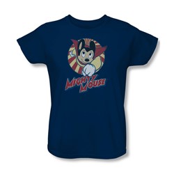 Mighty Mouse - Womens The One The Only T-Shirt In Navy
