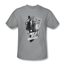 Twilight Zone - Mens Fifth Dimension T-Shirt In Silver