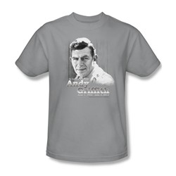 Andy Griffith - Mens In Loving Memory T-Shirt In Silver