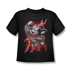 Mighty Mouse - Little Boys Mighty Storm T-Shirt In Black