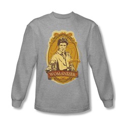 Cheers - Mens Womanizer Long Sleeve Shirt In Heather