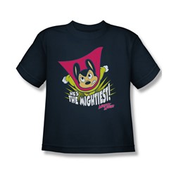 Mighty Mouse - Big Boys The Mightiest T-Shirt In Navy