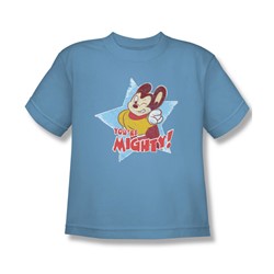 Mighty Mouse - Big Boys You'Re Mighty T-Shirt In Carolina Blue