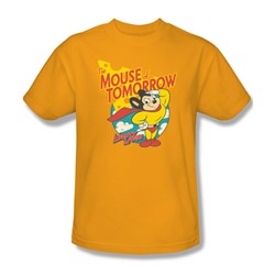Mighty Mouse - Mens Mouse Of Tomorrow T-Shirt In Gold