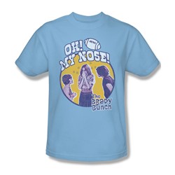 Brady Bunch - Mens My Nose T-Shirt In Light Blue
