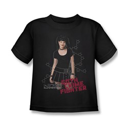 Ncis - Little Boys Goth Crime Fighter T-Shirt In Black