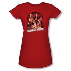 Criminal Minds - Womens Brain Trust T-Shirt In Red