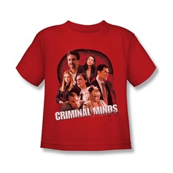 Criminal Minds - Little Boys Brain Trust T-Shirt In Red