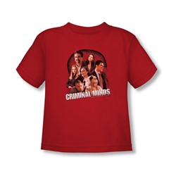 Criminal Minds - Toddler Brain Trust T-Shirt In Red