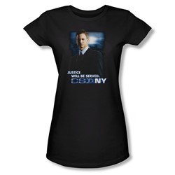 Csi:Ny - Womens Justice Served T-Shirt In Black