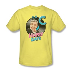 Happy Days - Mens Mr. C T-Shirt In Banana