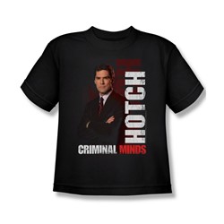 Criminal Minds - Big Boys Hotch T-Shirt In Black