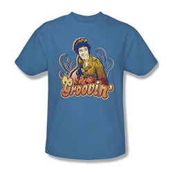 Brady Bunch - Mens Groovin T-Shirt In Carolina Blue