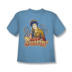 Brady Bunch - Big Boys Groovin T-Shirt In Carolina Blue