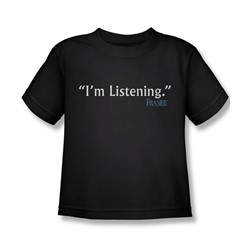 Frasier - Little Boys I'M Listening T-Shirt In Black