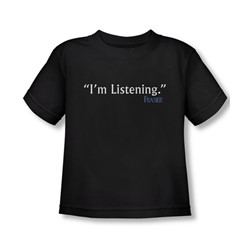 Frasier - Toddler I'M Listening T-Shirt In Black