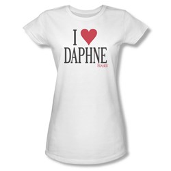 Frasier - Womens I Heart Daphne T-Shirt In White
