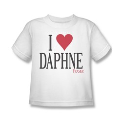 Frasier - Little Boys I Heart Daphne T-Shirt In White