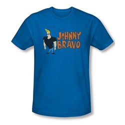 Johnny Bravo - Mens Johnny Logo T-Shirt In Royal