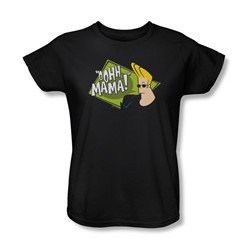 Johnny Bravo - Womens Oohh Mama T-Shirt In Black