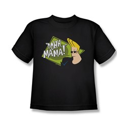 Johnny Bravo - Big Boys Oohh Mama T-Shirt In Black