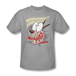 Courage The Cowardly Dog - Mens Scaredy Dog T-Shirt In Heather