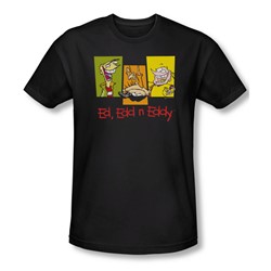 Ed Edd Eddy - Mens 3 Ed'S T-Shirt In Black