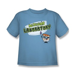 Dexter'S Laboratory - Little Boys Logo T-Shirt In Carolina Blue
