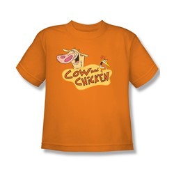 Cow & Chicken - Big Boys Logo T-Shirt In Orange