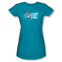 Dexter'S Laboratory - Womens Get Out T-Shirt In Turquoise