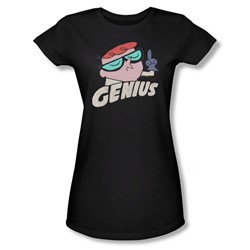 Dexter'S Laboratory - Womens Genius T-Shirt In Black