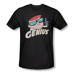 Dexter'S Laboratory - Mens Genius T-Shirt In Black