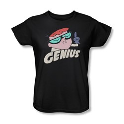 Dexter'S Laboratory - Womens Genius T-Shirt In Black