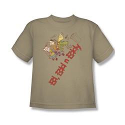 Ed Edd N Eddy - Big Boys Downhill T-Shirt In Sand