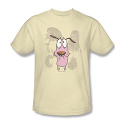 Courage - Mens Monsters T-Shirt In Cream