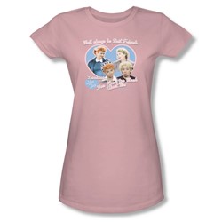 I Love Lucy - Womens Always Best Friends T-Shirt In Pink