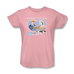 I Love Lucy - Womens Always Best Friends T-Shirt In Pink