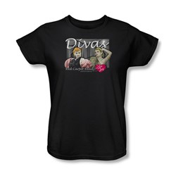 I Love Lucy - Womens Divas T-Shirt In Black