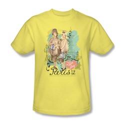I Love Lucy - Mens Paris Dress T-Shirt In Banana