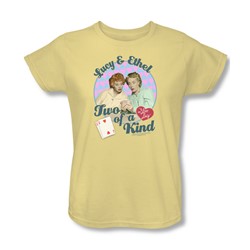 I Love Lucy - Womens Two Of A Kind T-Shirt In Banana