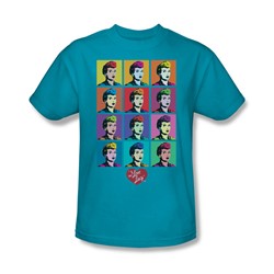 I Love Lucy - Mens Worhol T-Shirt In Turquoise