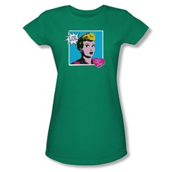 I Love Lucy - Womens I Love Worhol Lol T-Shirt In Kelly Green