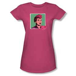 I Love Lucy - Womens I Love Worhol T-Shirt In Hot Pink