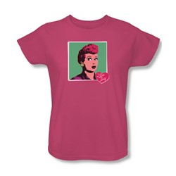 I Love Lucy - Womens I Love Worhol T-Shirt In Hot Pink