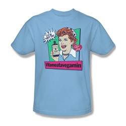 I Love Lucy - Mens Vita Comic T-Shirt In Light Blue