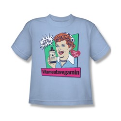 I Love Lucy - Big Boys Vita Comic T-Shirt In Light Blue
